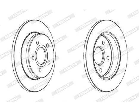 Brake Disc PREMIER Coat+ disc DDF1226C Ferodo