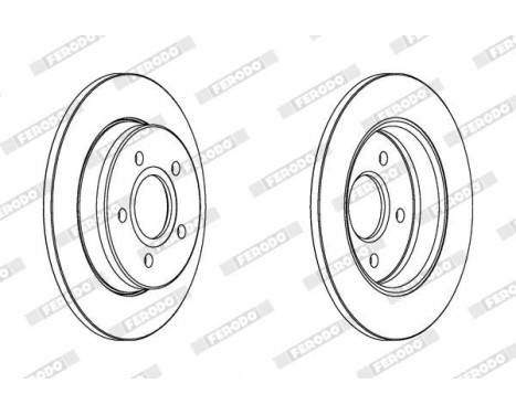 Brake Disc PREMIER Coat+ disc DDF1226C Ferodo, Image 2