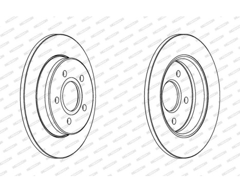 Brake Disc PREMIER Coat+ disc DDF1226C Ferodo