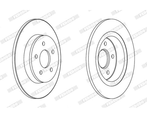 Brake Disc PREMIER Coat+ disc DDF1227C Ferodo, Image 2