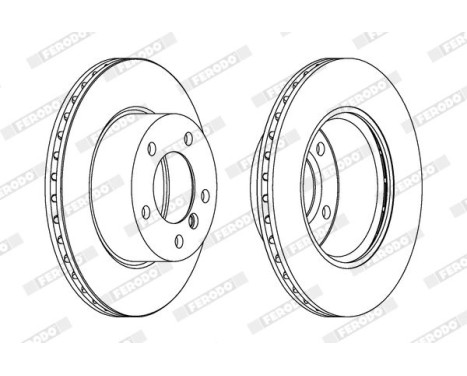 Brake Disc PREMIER Coat+ disc DDF1228C Ferodo