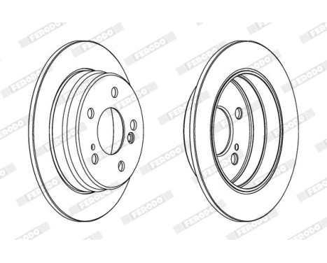 Brake Disc PREMIER Coat+ disc DDF122C Ferodo