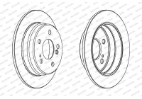 Brake Disc PREMIER Coat+ disc DDF122C Ferodo