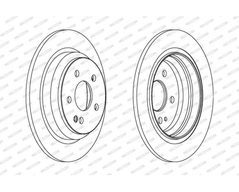 Brake Disc PREMIER Coat+ disc DDF1234C Ferodo