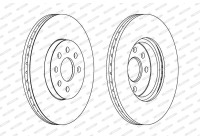 Brake Disc PREMIER Coat+ disc DDF1236C Ferodo