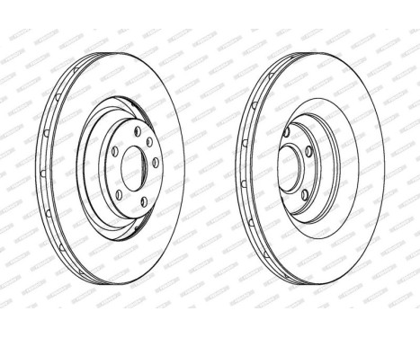 Brake Disc PREMIER Coat+ disc DDF1238C-1 Ferodo, Image 2