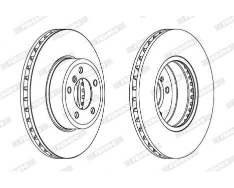 Brake Disc PREMIER Coat+ disc DDF1242C-1 Ferodo, Image 2