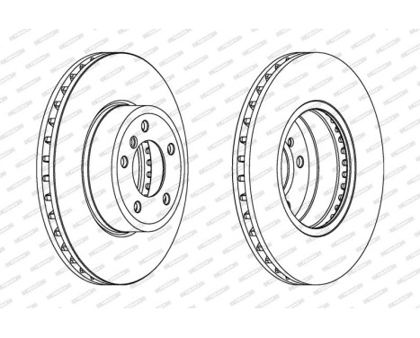 Brake Disc PREMIER Coat+ disc DDF1242C-1 Ferodo, Image 2