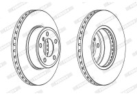 Brake Disc PREMIER Coat+ disc DDF1243C-1 Ferodo