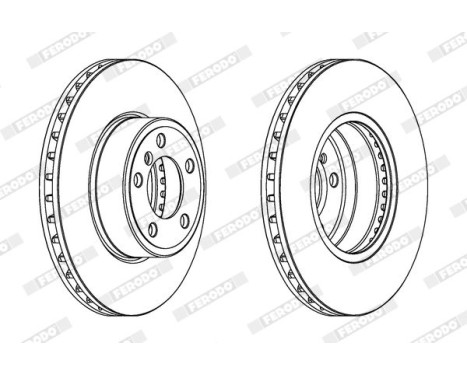 Brake Disc PREMIER Coat+ disc DDF1243C-1 Ferodo