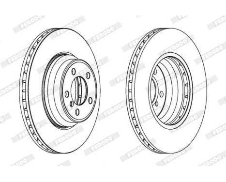 Brake Disc PREMIER Coat+ disc DDF1245C-1 Ferodo, Image 2