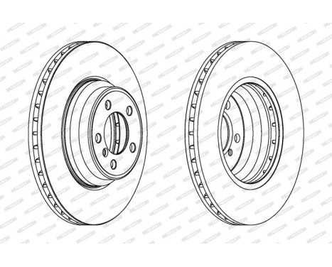 Brake Disc PREMIER Coat+ disc DDF1245C-1 Ferodo, Image 2