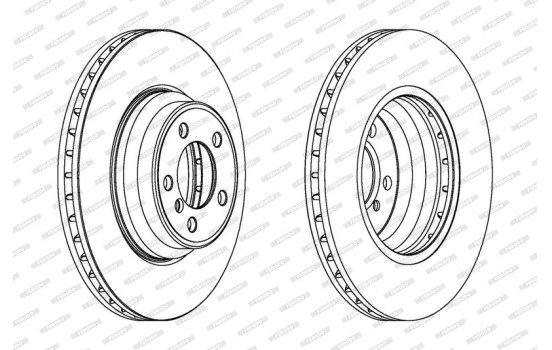 Brake Disc PREMIER Coat+ disc DDF1245C-1 Ferodo, Image 2