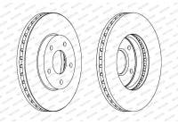 Brake Disc PREMIER Coat+ disc DDF1249C Ferodo