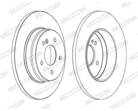 Brake Disc PREMIER Coat+ disc DDF1251C Ferodo, Image 2