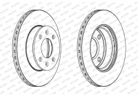 Brake Disc PREMIER Coat+ disc DDF1268C Ferodo