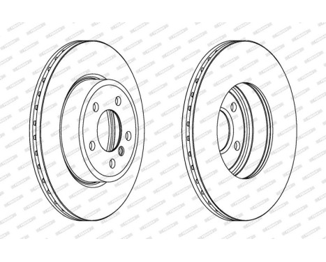 Brake Disc PREMIER Coat+ disc DDF1271C Ferodo, Image 2