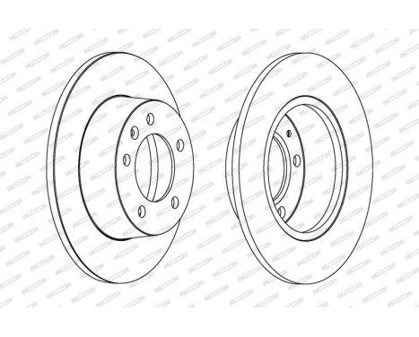 Brake Disc PREMIER Coat+ disc DDF1272C Ferodo