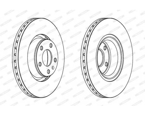 Brake Disc PREMIER Coat+ disc DDF1277C-1 Ferodo, Image 2