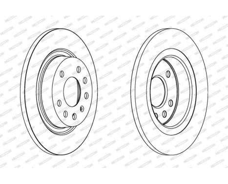 Brake Disc PREMIER Coat+ disc DDF1288C Ferodo, Image 2