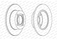 Brake Disc PREMIER Coat+ disc DDF128C Ferodo