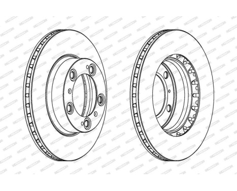 Brake Disc PREMIER Coat+ disc DDF1293C-1 Ferodo, Image 2