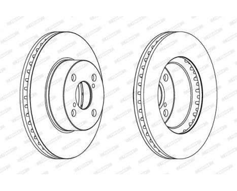 Brake Disc PREMIER Coat+ disc DDF1294C Ferodo