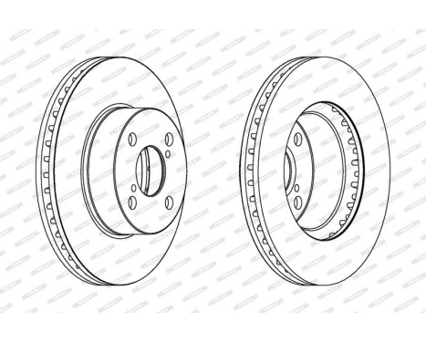 Brake Disc PREMIER Coat+ disc DDF1294C Ferodo, Image 2