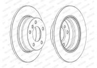 Brake Disc PREMIER Coat+ disc DDF1303C Ferodo