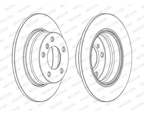 Brake Disc PREMIER Coat+ disc DDF1303C Ferodo