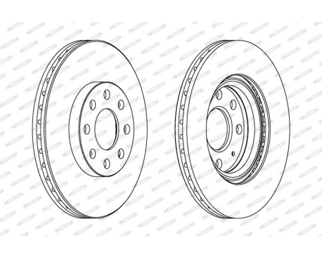 Brake Disc PREMIER Coat+ disc DDF1304C Ferodo