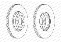 Brake Disc PREMIER Coat+ disc DDF1305C Ferodo