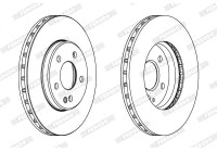 Brake Disc PREMIER Coat+ disc DDF1316C Ferodo