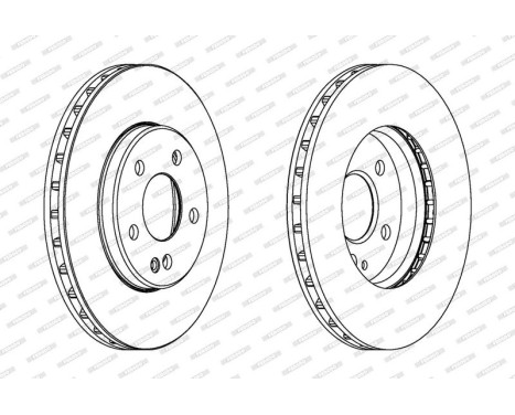 Brake Disc PREMIER Coat+ disc DDF1316C Ferodo