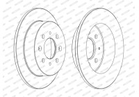 Brake Disc PREMIER Coat+ disc DDF1358C Ferodo