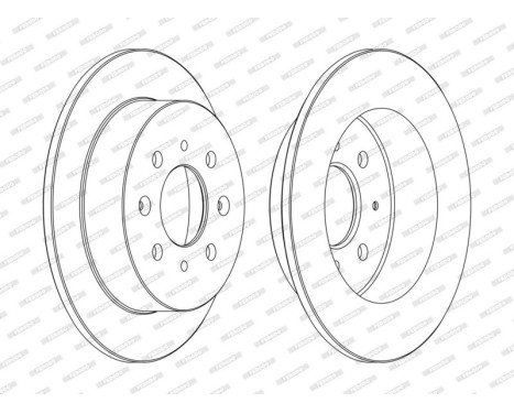 Brake Disc PREMIER Coat+ disc DDF1358C Ferodo