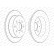 Brake Disc PREMIER Coat+ disc DDF1358C Ferodo