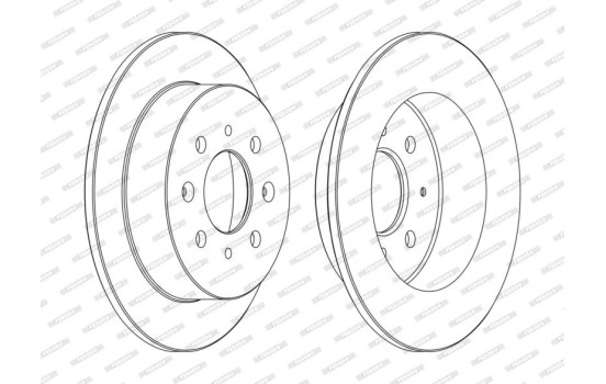 Brake Disc PREMIER Coat+ disc DDF1358C Ferodo