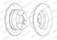 Brake Disc PREMIER Coat+ disc DDF1361C Ferodo