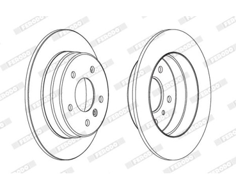 Brake Disc PREMIER Coat+ disc DDF1362C Ferodo