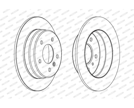 Brake Disc PREMIER Coat+ disc DDF1362C Ferodo