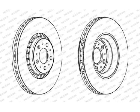 Brake Disc PREMIER Coat+ disc DDF1371C-1 Ferodo, Image 2