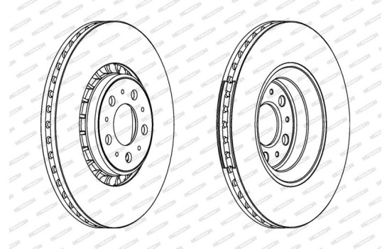 Brake Disc PREMIER Coat+ disc DDF1371C-1 Ferodo, Image 2