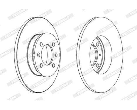 Brake Disc PREMIER Coat+ disc DDF1373C Ferodo, Image 2
