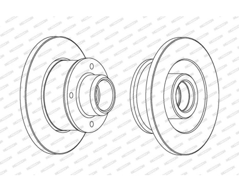 Brake Disc PREMIER Coat+ disc DDF137C-1 Ferodo, Image 2
