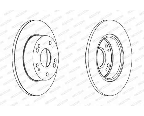 Brake Disc PREMIER Coat+ disc DDF1390C Ferodo