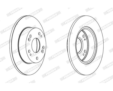 Brake Disc PREMIER Coat+ disc DDF1390C Ferodo, Image 2