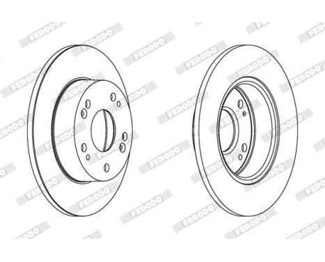 Brake Disc PREMIER Coat+ disc DDF1390C Ferodo