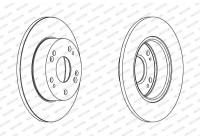 Brake Disc PREMIER Coat+ disc DDF1390C Ferodo