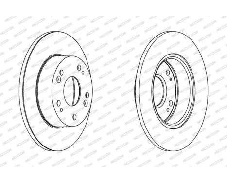 Brake Disc PREMIER Coat+ disc DDF1390C Ferodo